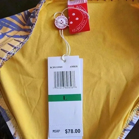 RED CARTER BIKINI BOTTOM - Picture 3 of 4